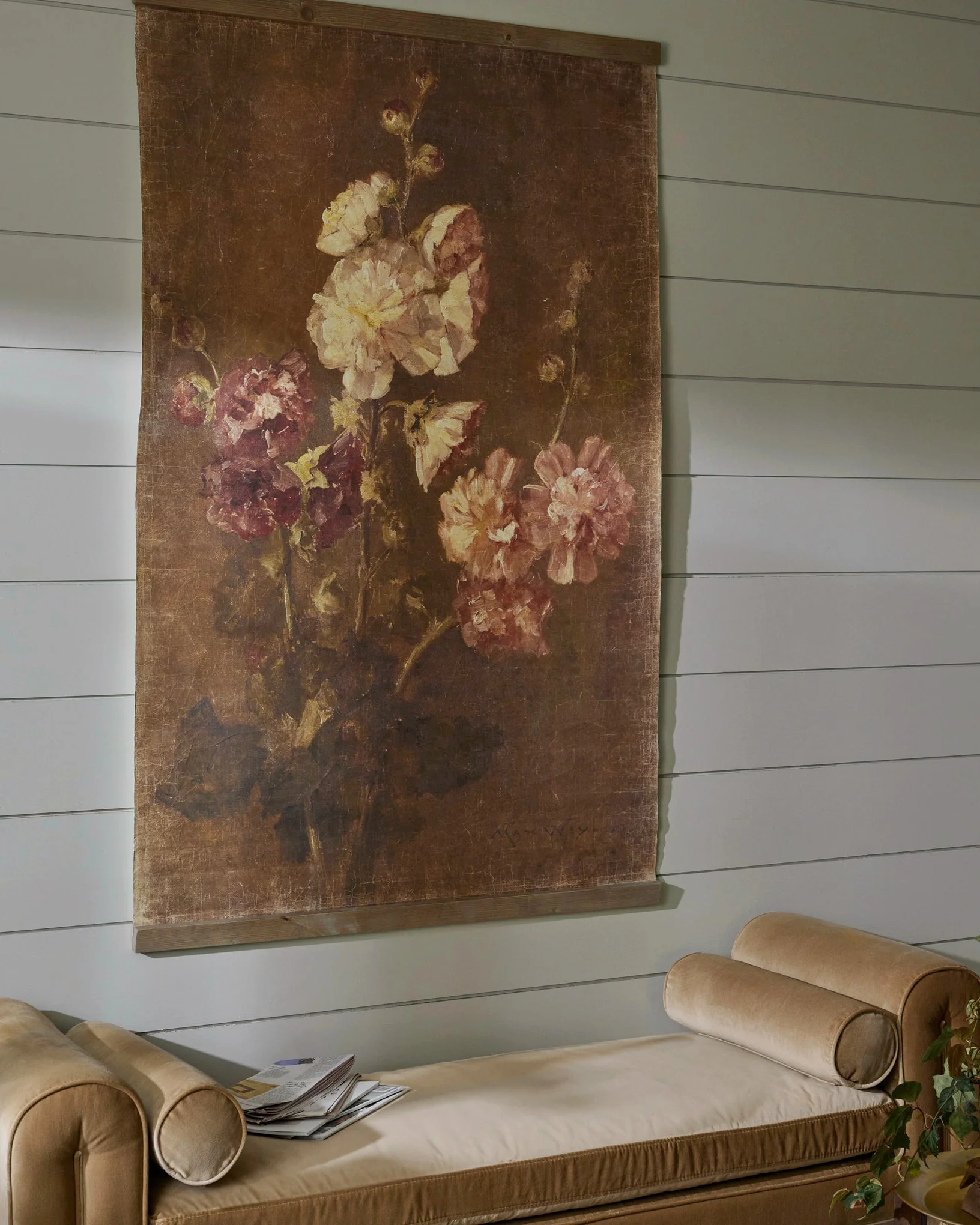 Floral Trio Vintage Tapestry