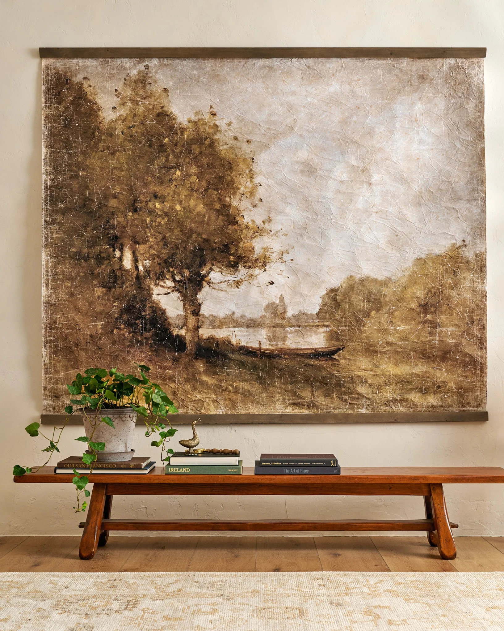 Oversized Spring Stillness Landscape Tapestry