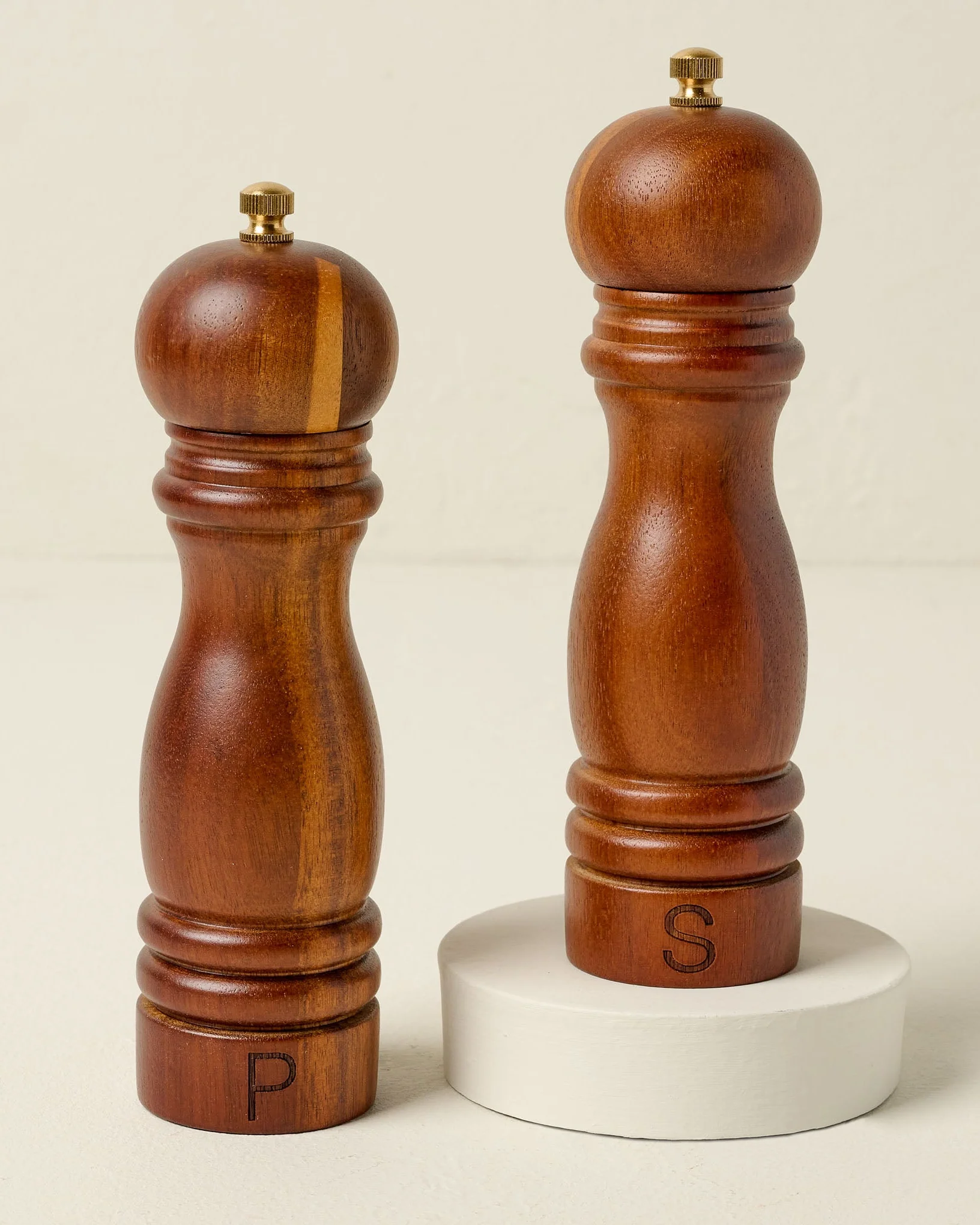 Wood Salt & Pepper Grinder Set