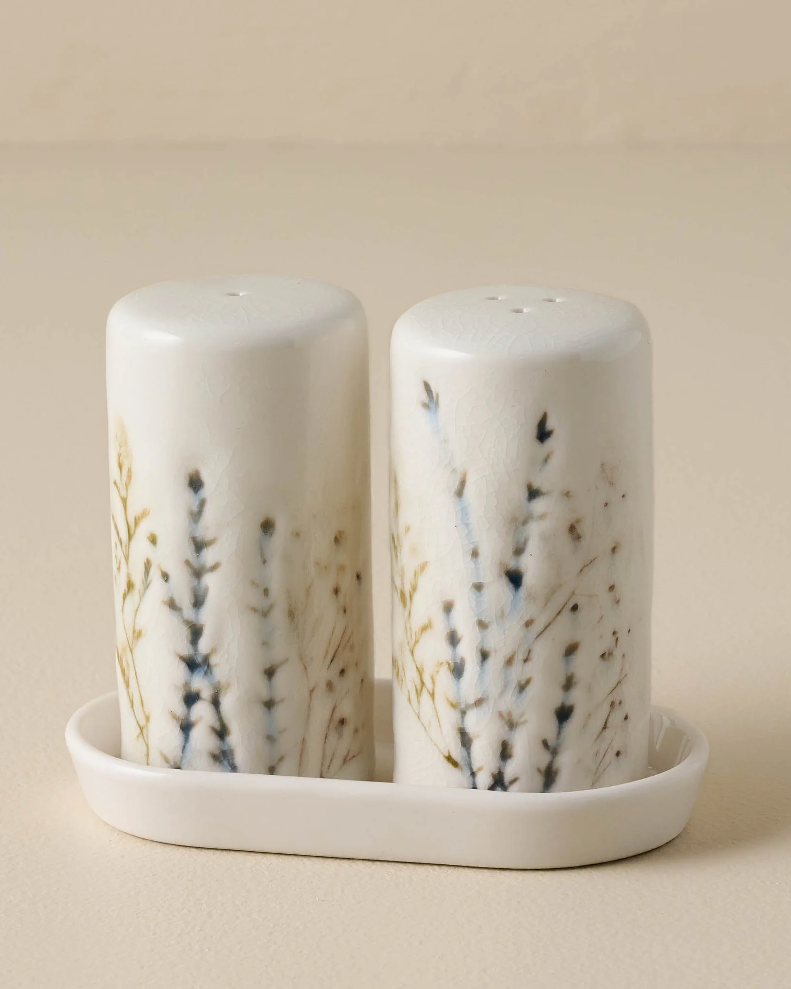 Pressed Floral Salt & Pepper Set