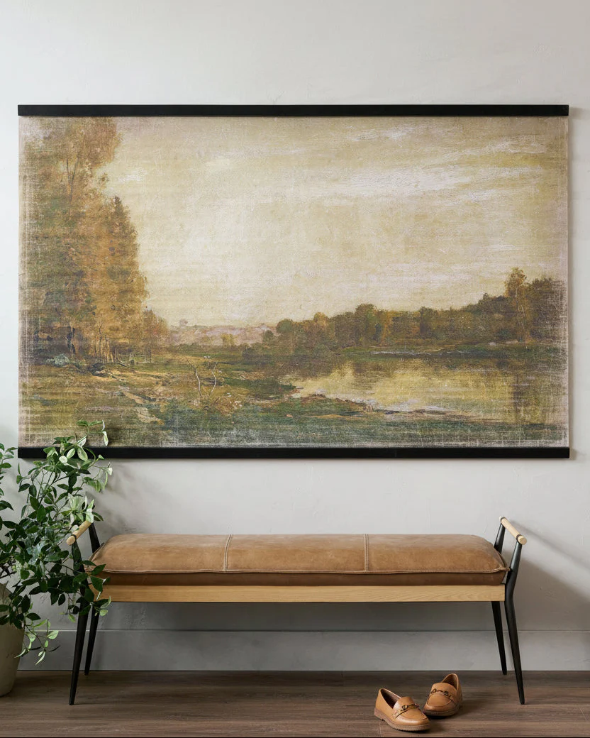 Oversized Vintage Landscape Tapestry