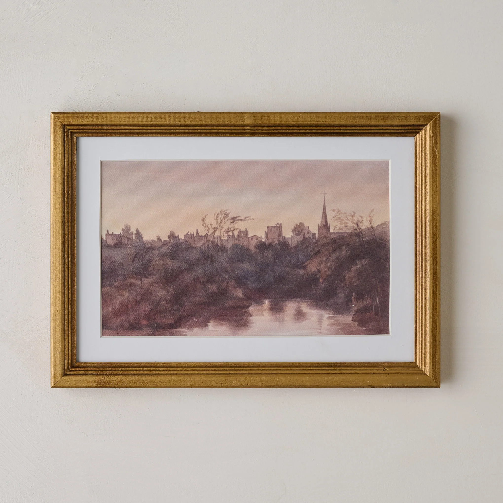 Steeple On the Water Framed Print
