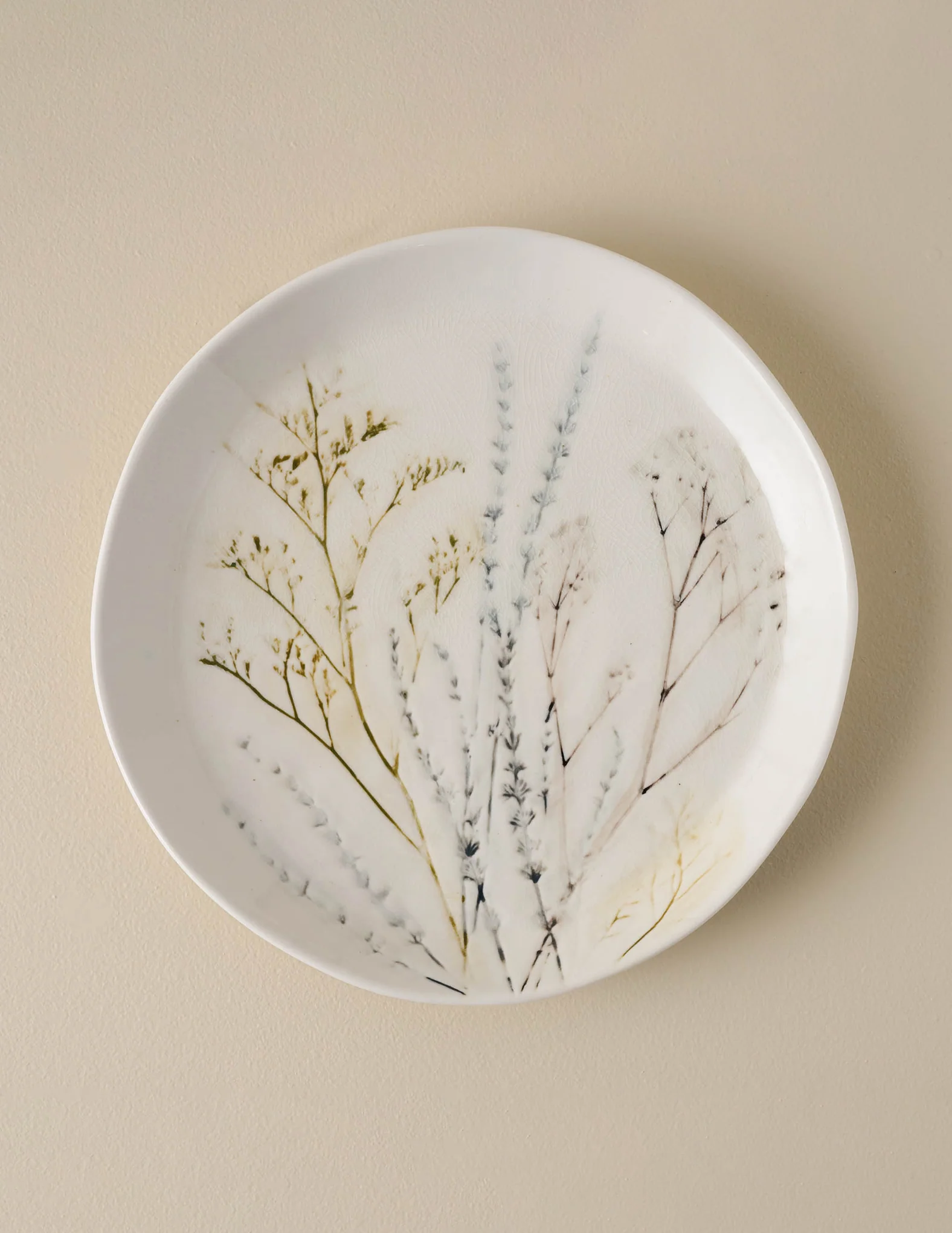 Pressed Floral Plate