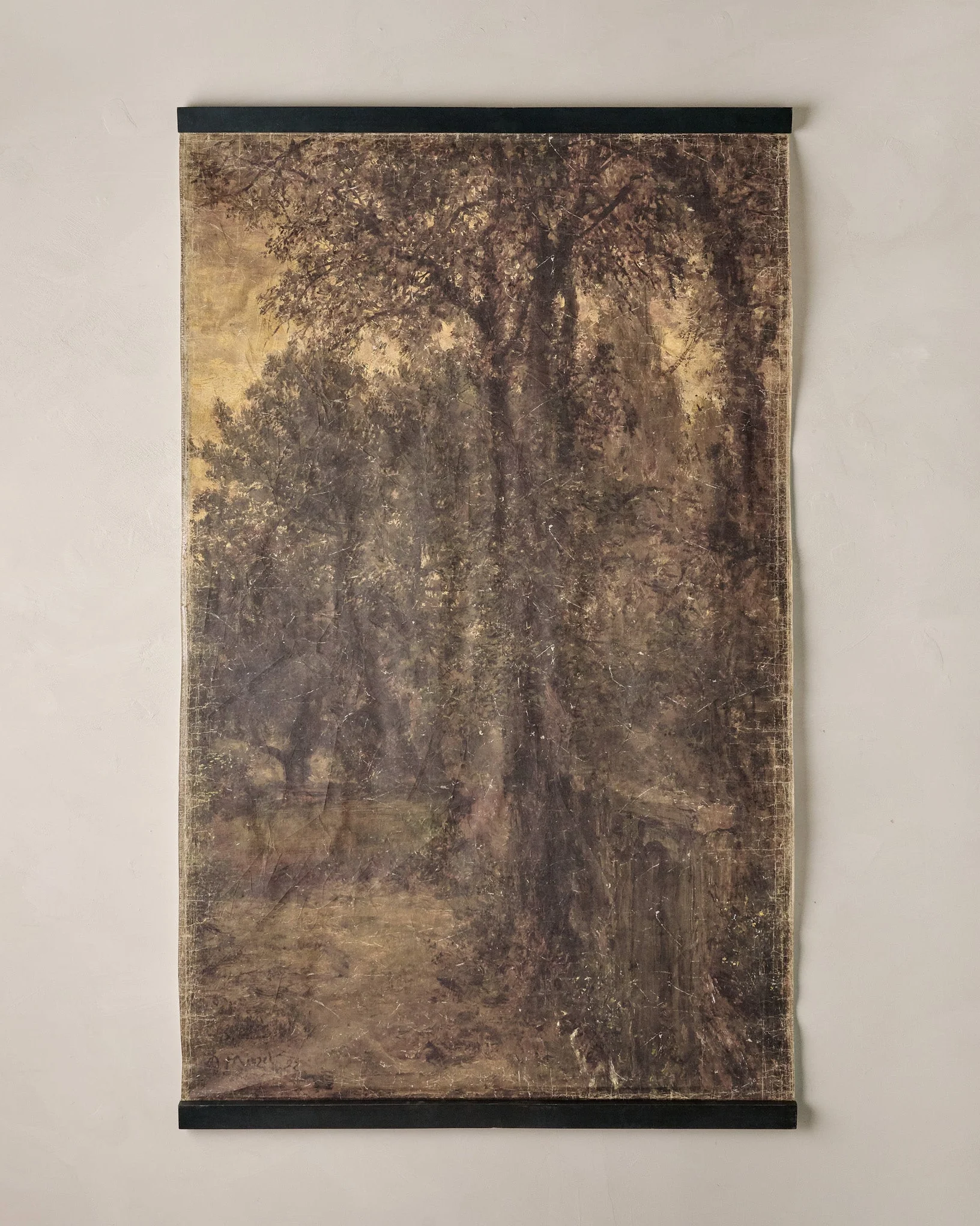 Autumn Forest at Dusk Tapestry