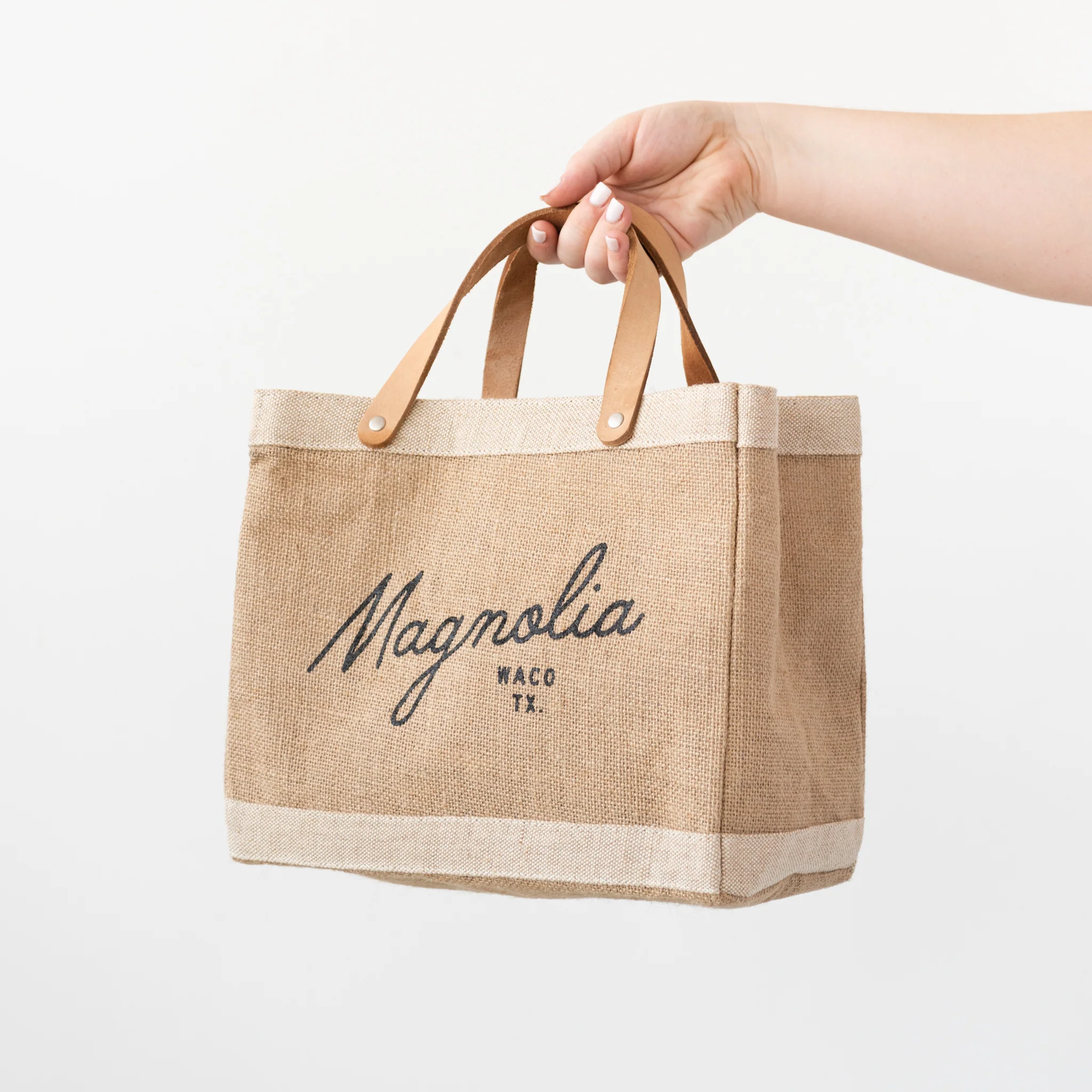 Magnolia Script Market Tote